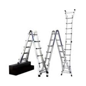 Telescopic aluminum ladder 