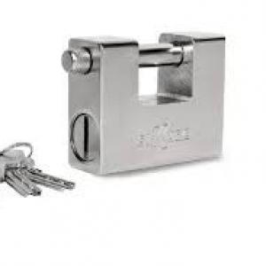 Rectangular iron padlock